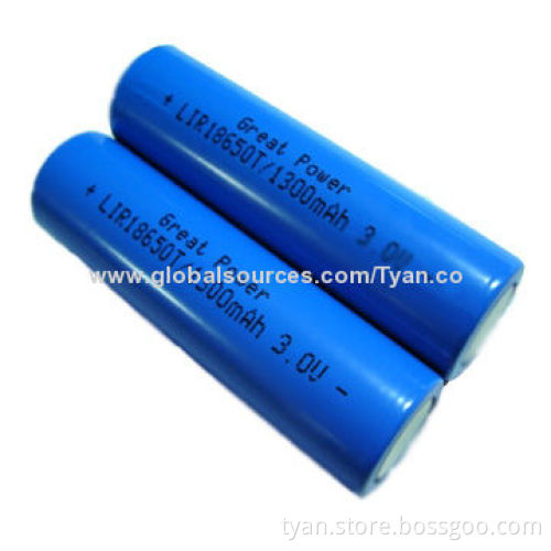 Good quality 18650 lithium rechargeable battery for e cig with 3.7V, 2000-2600mA